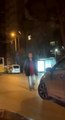 Ataşehir'de alkollü vatandaş araçların üzerine yürüdü, yol kesti... O anlar kamerada