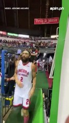 Ginebra enters the court for Game Two of #PBAFinals