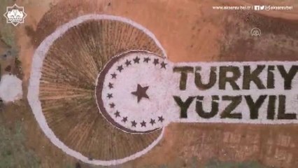 62 bin fidan ve 40 ton taşla "Türkiye Yüzyılı" yazıldı