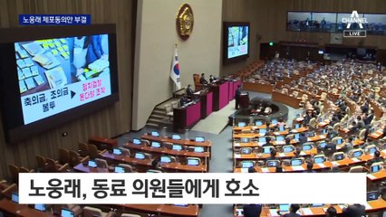 노웅래 체포동의안, 161명 반대로 부결…한동훈, 체포 호소