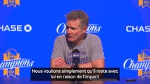 Warriors - Kerr : “Kuminga a été brillant”