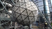 New Year’s Eve glitterball installed in Times Square ahead of New York countdown