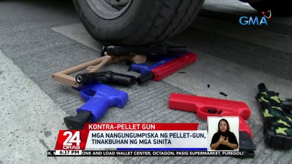 Mga nangungumpiska ng pellet gun, tinakbuhan ng mga sinita | 24 Oras