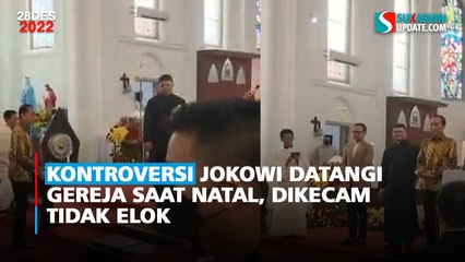 Kontroversi Jokowi Datangi Gereja saat Natal, Dikecam Tidak Elok