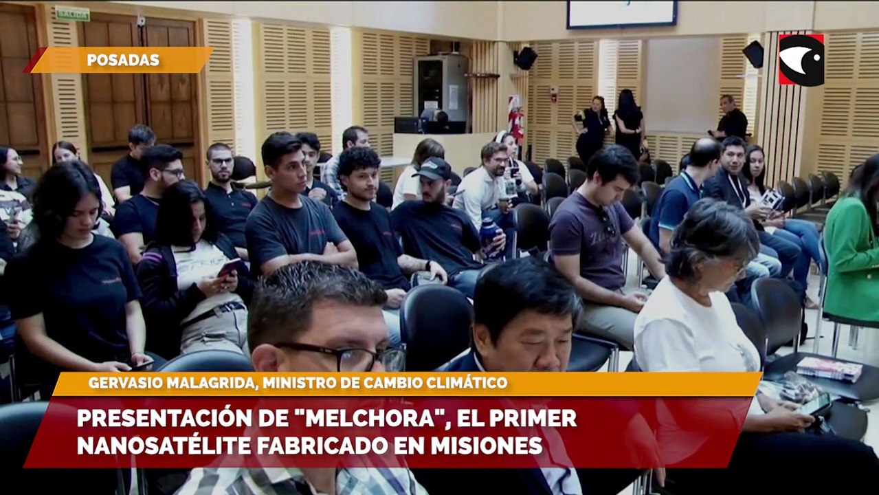 Presentación de "Melchora", el primer nanosatélite fabricado en Misiones