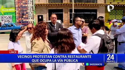 Lince: vecinos protestan contra restaurante que ocupa la vía pública