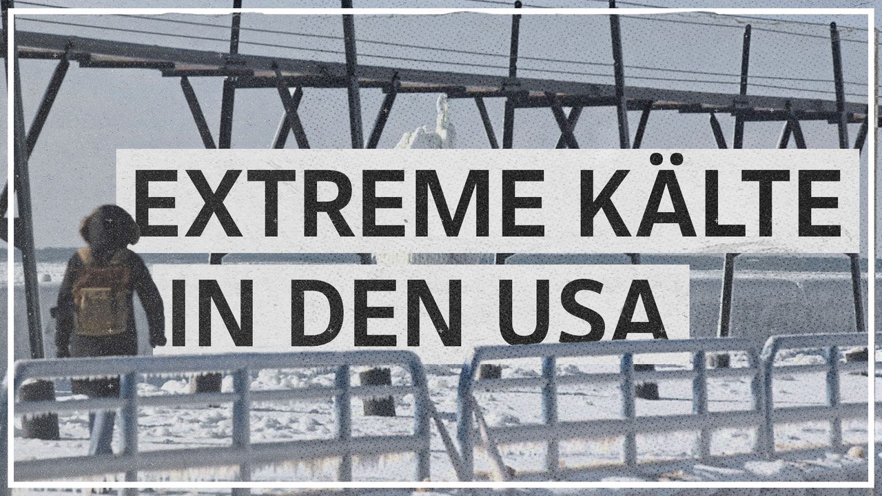 Kältewelle: Bizarre Eisformationen am Lake Michigan, Schneemassen in Buffalo