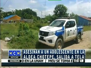 Le quitan la vida a un menos de 14 años en aldea Chotepe, salida a #Tela (1)