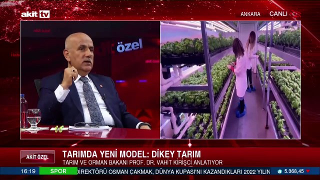 Türkiye Cumhuriyeti Tarım ve Orman Bakanı Prof. Dr. Vahit Kirişçi'den önemli açıklamalar
