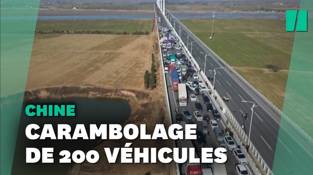 En Chine, les images d’un immense carambolage impliquant 200 véhicules