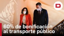 Ayuso sorprende a Sánchez y bonificará el transporte público al 60 % desde febrero