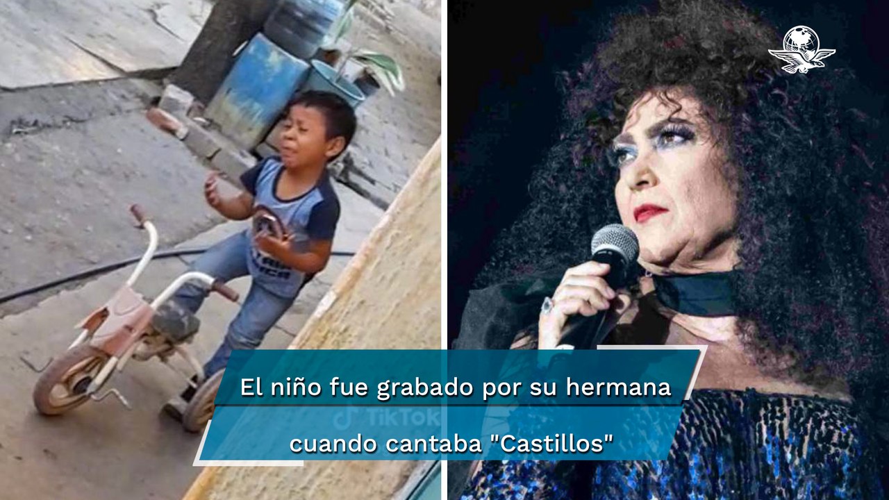 "Con el corazón de piedra"; Niño se viraliza al cantar a todo pulmón canción de Amanda Miguel
