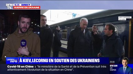 Descargar video: Première visite à Kiev pour Sébastien Lecornu, le ministre des Armées, depuis le début de la guerre