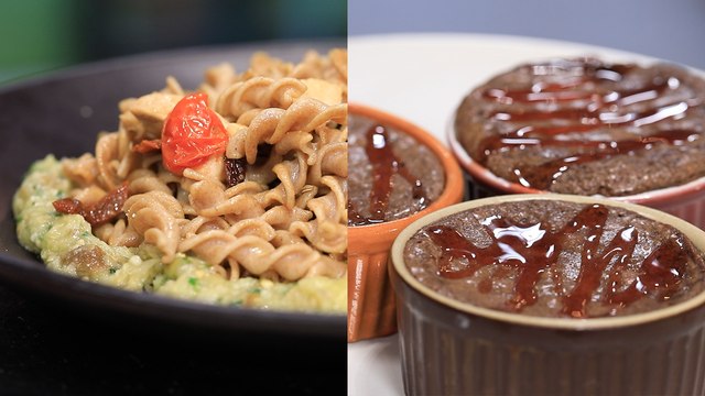 Salade de pâtes à l'aubergine, Fondant au chocolat - Koujinetna Haka 2 EP 58