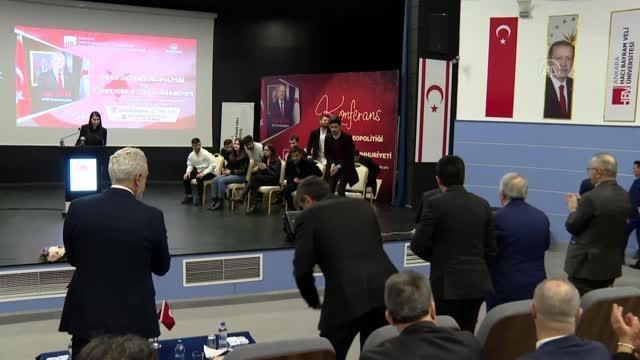 KKTC Cumhurbaşkanı Tatar, Doğu Akdeniz Jeopolitiği ve KKTC konferansında konuştu