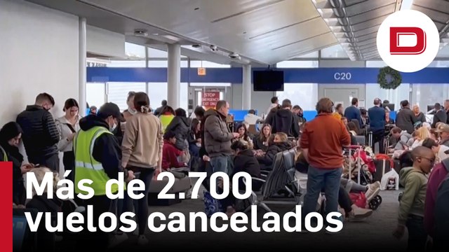Nueva jornada de caos por el temporal en Estados Unidos con más de 2.700 vuelos cancelados