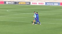 Entrenamiento del Atlético: Nahuel Molina entrena al margen y Joao Félix sigue en el equipo