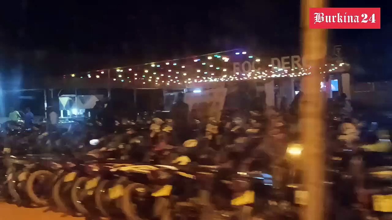 Patrouille de sécurisation de la Gendarmerie ville de Ouaga le 24 décembre.