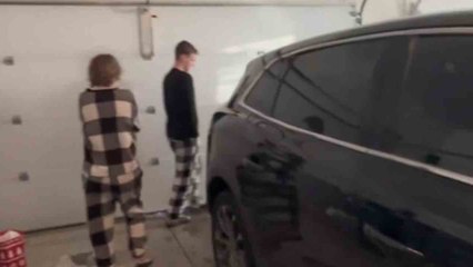 Parents prank 16 y/o twins before surprising them with new cars for Christmas!