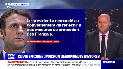 Covid en Chine: l'Élysée demande au gouvernement de réfléchir à "des mesures de protection" aux frontières