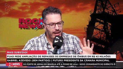 Rocknews | Gabriel Azevedo fala sobre o subsídio às empresas de ônibus