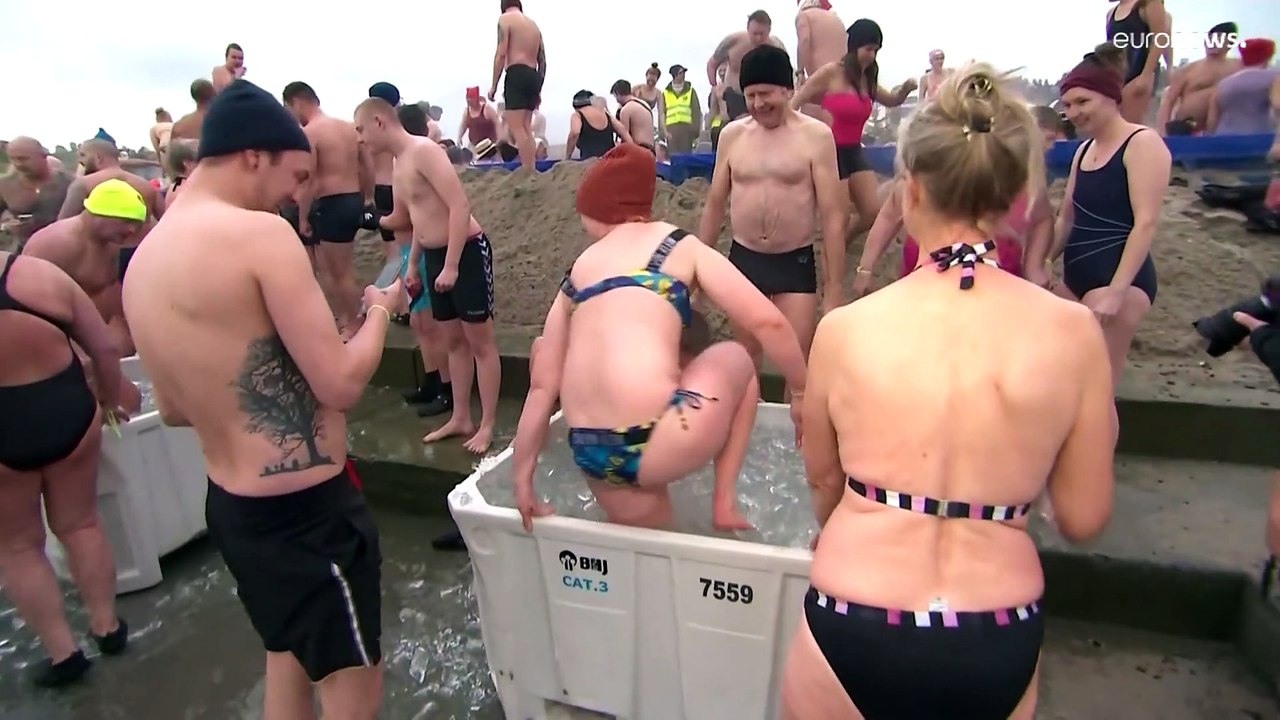 Echtes Gänsehaut-Feeling beim Winterschwimmen in Nordjütland