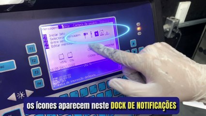 Atualizar parâmetros de núcleo (tinta e diluente) - Inkjet Serie 1000