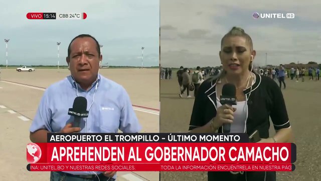 Personas ingresan a la pista de Viru Viru y El Trompillo para impedir el despegue de aviones tras aprehensión de Camacho
