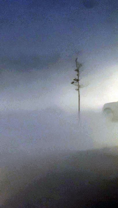 Zero Visibility Snowstorm in Ontario, Canada