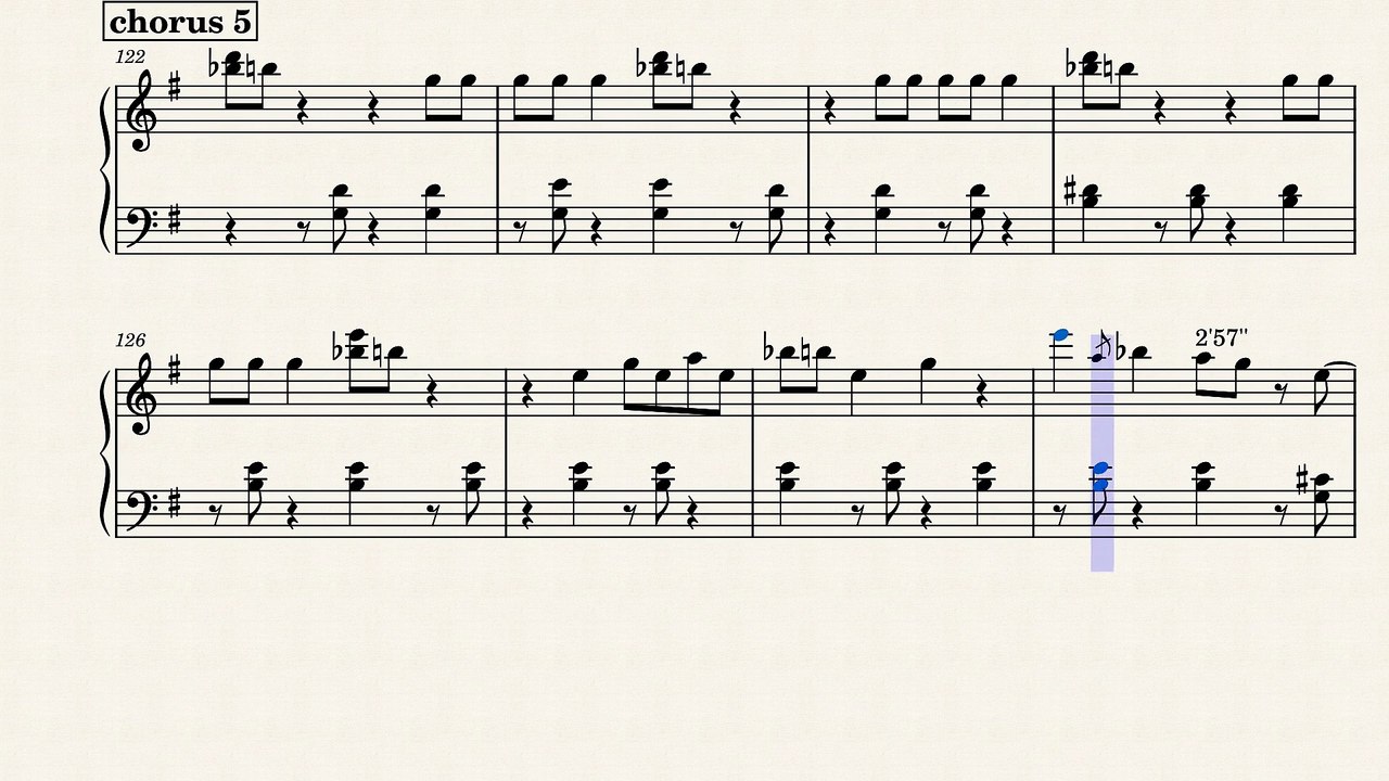 Michel Petrucciani - Cantabile (sheet music transcription)