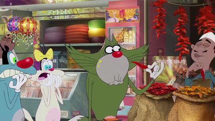 Cartoon Oggy and the Cockroaches FOOD ONLY funny Compilation