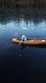 Satisfying Sounds Echo as Ice Chunk Breaks on Froze Lake