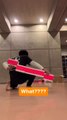 Guy Unbelievably Catches Boxes Behind His Back After Throwing Them in Air