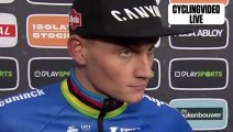 Mathieu van der Poel Reacts To Diegem Superprestige Cyclocross Race