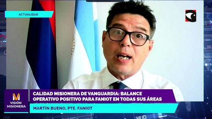 Calidad misionera de vanguardia: balance operativo positivo para FANIOT en todas sus áreas