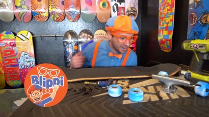 Canción del skateboard | Canciones para niños | Aprende con Blippi