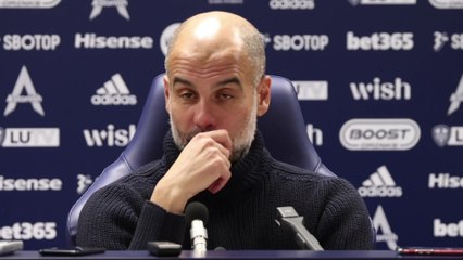 Guardiola on City climbing to second after 3-0 Leeds win