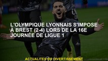 Olympique Lyonnais a gagné à Brest  pendant le 16e jour de la Ligue 1