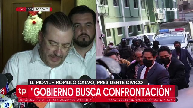 “Luis Arce ha jugado con fuego”, dice Rómulo Calvo sobre aprehensión de Camacho