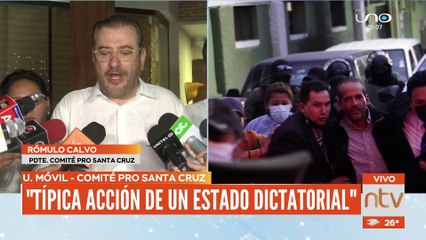 Tras la aprensión del Gobernador se pronuncia el presidente del Comité Cívico Rómulo Calvo