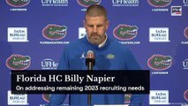 Florida HC Billy Napier on Addressing Remaining 2023 Recruiting Needs
