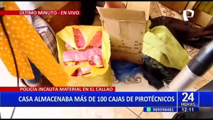 Download Video: Callao: PNP halla vivienda con miles de productos pirotécnicos que tendrían procedencia ilegal