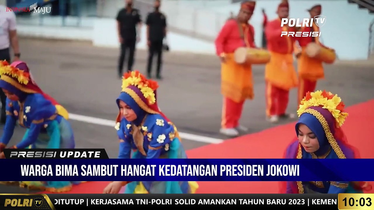 PRESISI UPDATE 10.00 WIB : Warga Bima Sambut Hangat Kedatangan Presiden Jokowi dan Ibu Iriana