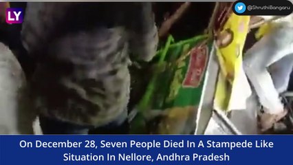 Stampede In Andhra Pradesh 7 Dead After Falling In Drain During Chandrababu Naidu’s Road Show