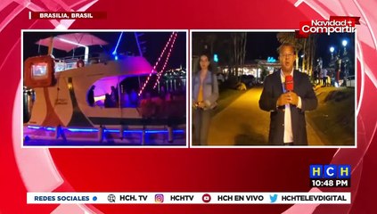 HCH visita el Lago Artificial de Brasilia donde se vive un gran ambiente nocturno previo a la Toma de Posesión de Lula Da Silva