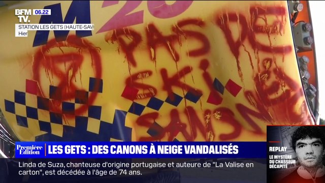 Des canons à neige vandalisés par des militants écologistes dans une station de ski de Haute-Savoie