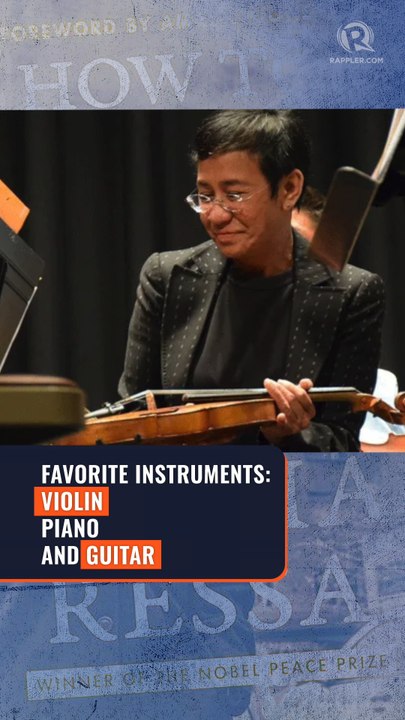 2021 Nobel Peace Prize laureate Maria Ressa plays 8 musical instruments