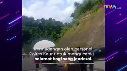 Video Personel Kepolisian Cegat Jenderal Polisi di Bengkulu