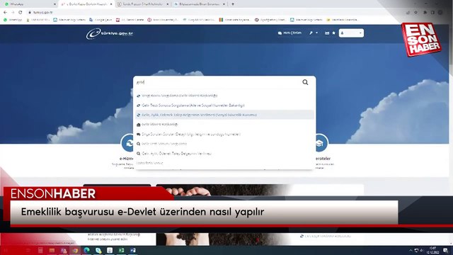 Emeklilik başvurusu e-Devlet üzerinden nasıl yapılır