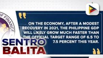 Ekonomiya ng Pilipinas, inaasahang malalagpasan ang mild global recession sa susunod na taon ayon sa DOF